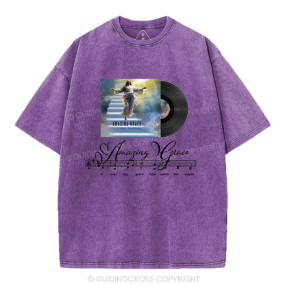 Amazing Grace Christian Washed T-Shirt