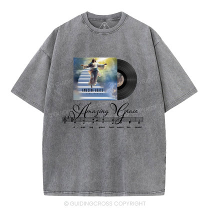 Amazing Grace Christian Washed T-Shirt