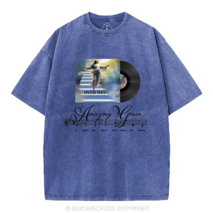 Amazing Grace Christian Washed T-Shirt