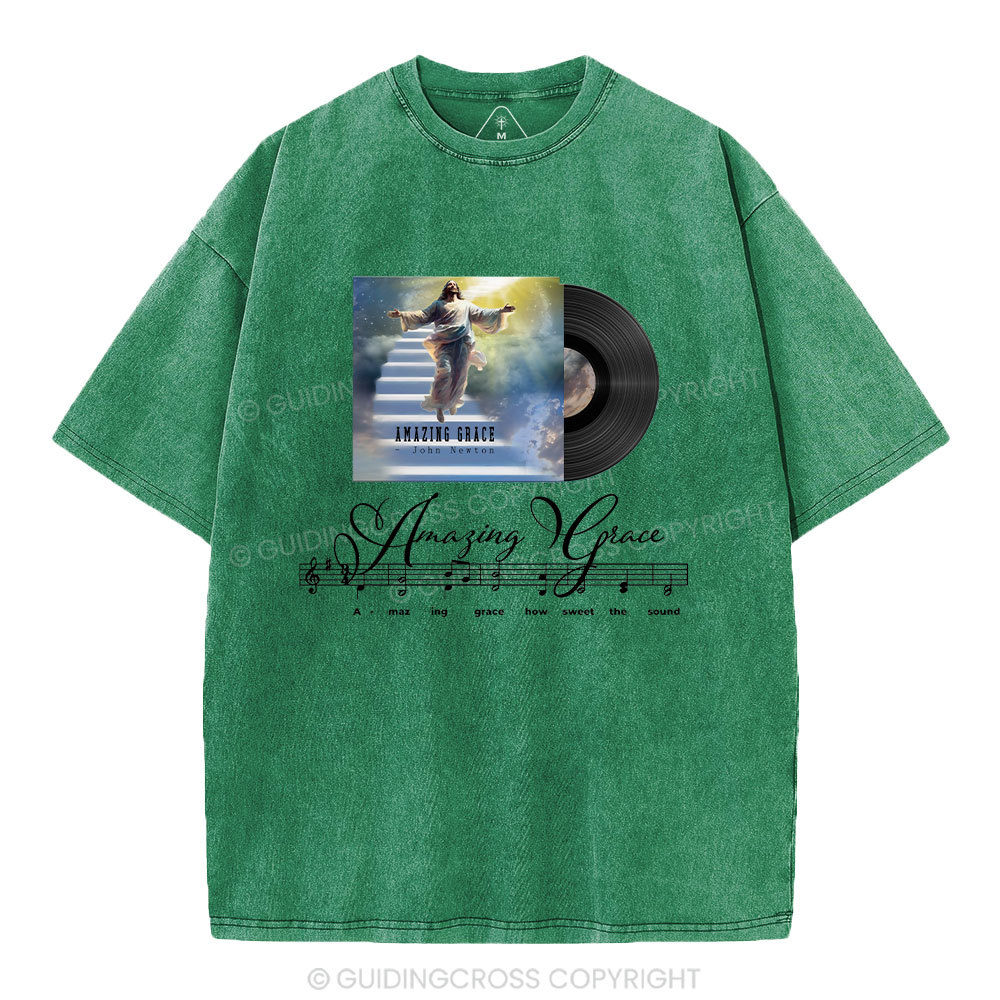 Amazing Grace Christian Washed T-Shirt