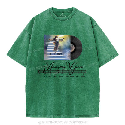 Amazing Grace Christian Washed T-Shirt