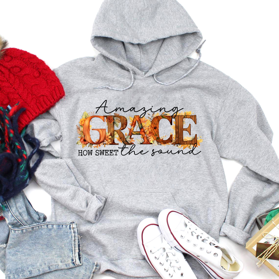 Amazing Grace How Sweet The Sound Christian Hoodie