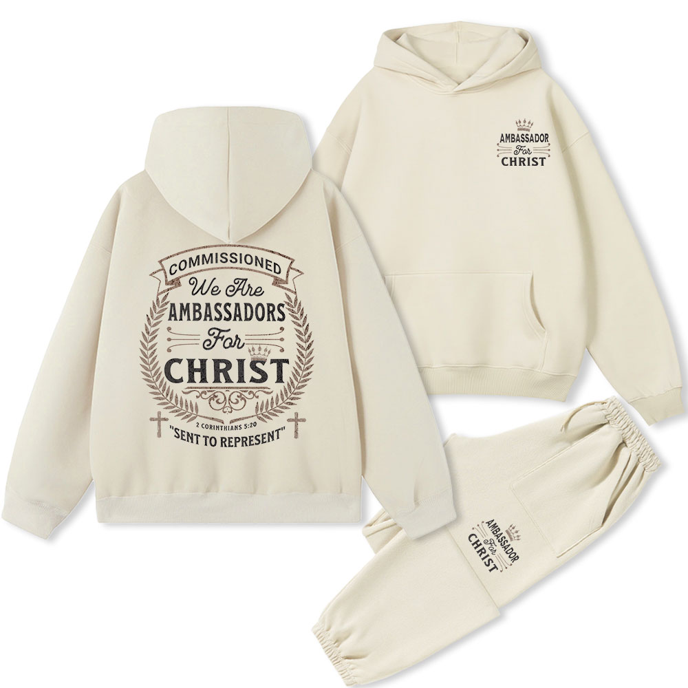 Ambassador For Christ Christian Fleece Hoodie Set