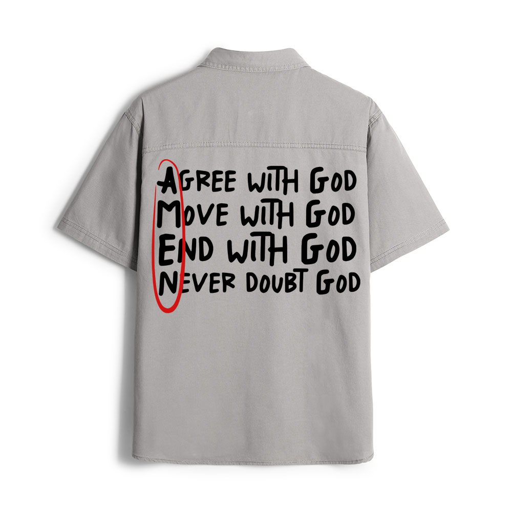 Amen Agree With God Christian Work Shirt