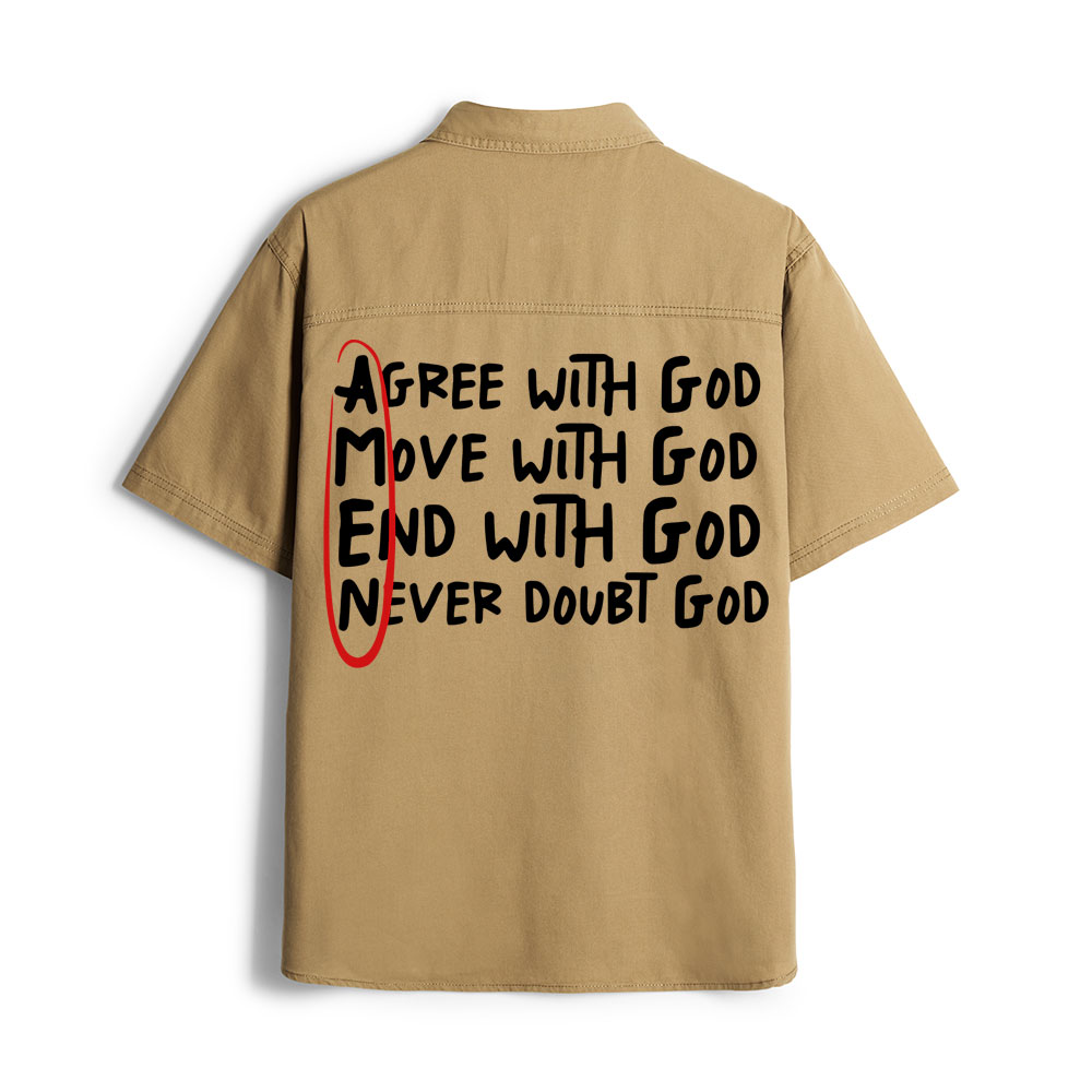 Amen Agree With God Christian Work Shirt