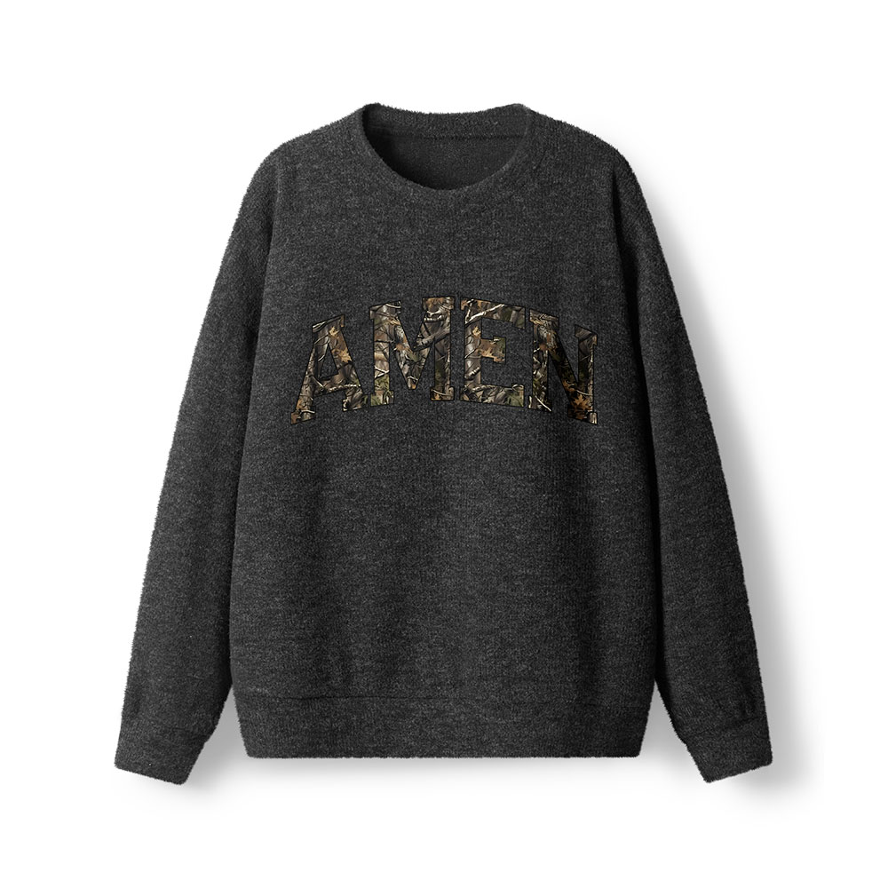 Amen Camouflage  Lightweight Sweater