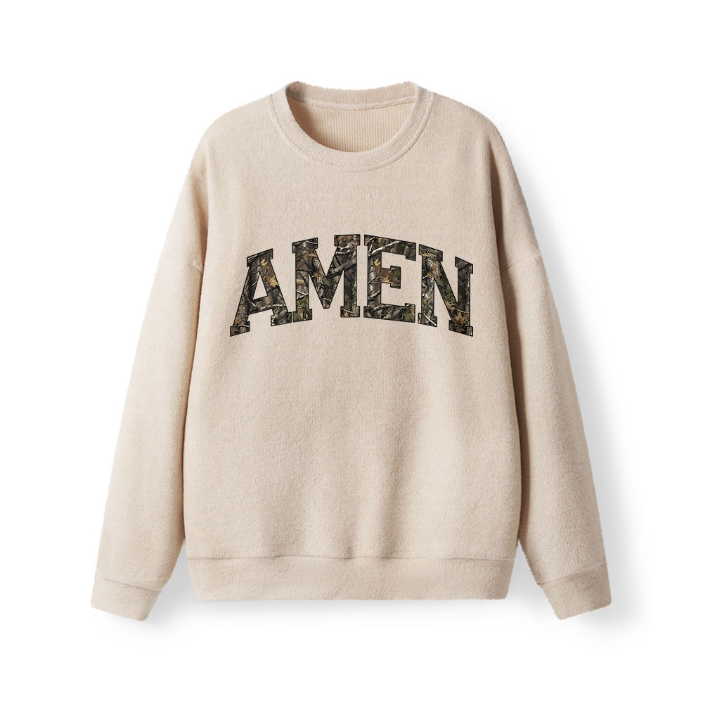 Amen Camouflage  Lightweight Sweater
