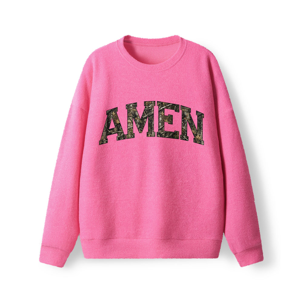 Amen Camouflage  Lightweight Sweater