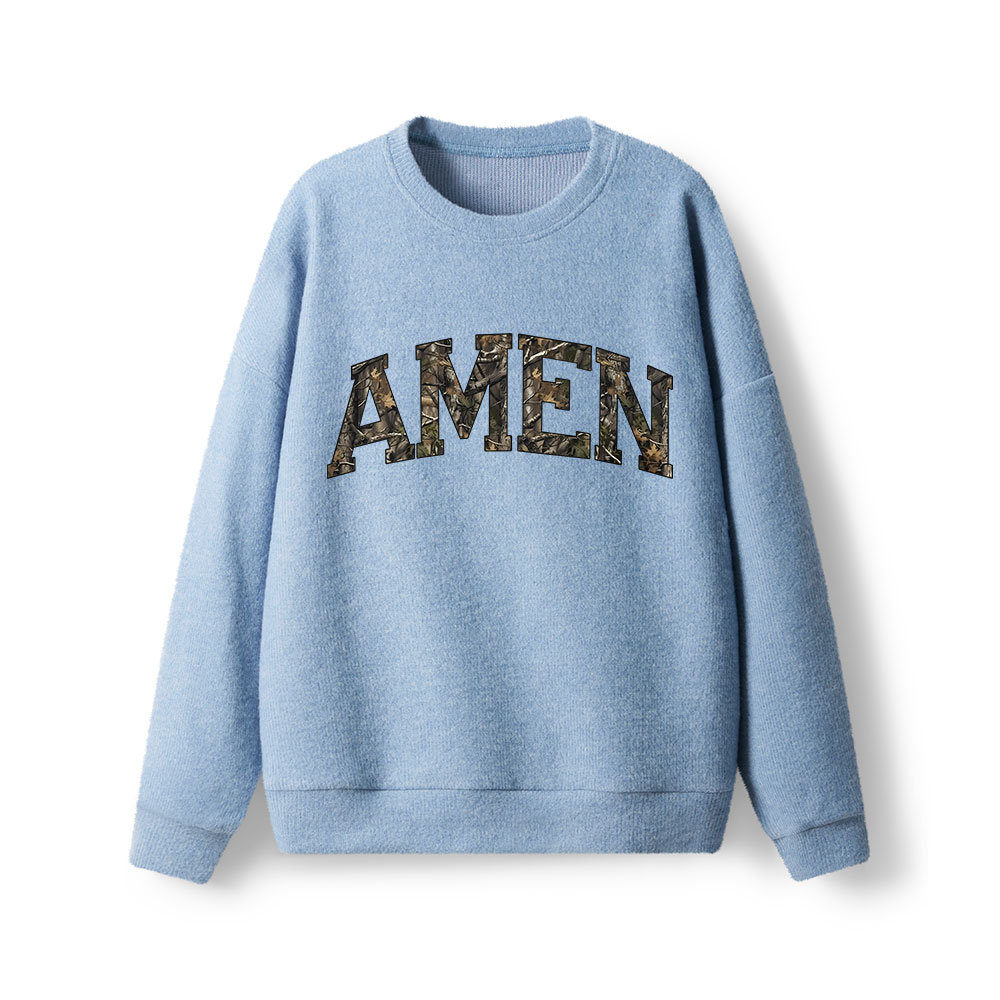 Amen Camouflage  Lightweight Sweater