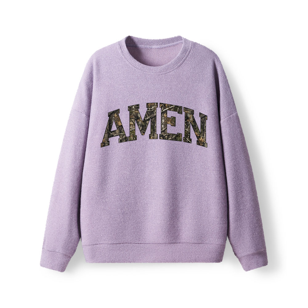 Amen Camouflage  Lightweight Sweater