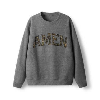Amen Camouflage  Lightweight Sweater