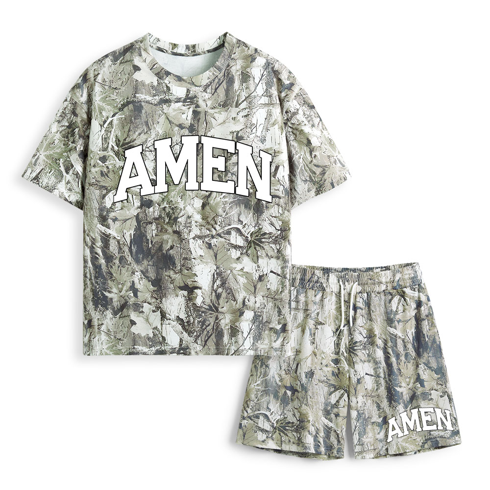 Amen Christian Camo T-Shirt & Shorts