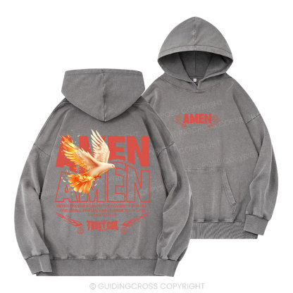Amen Christian Washed Hoodie 