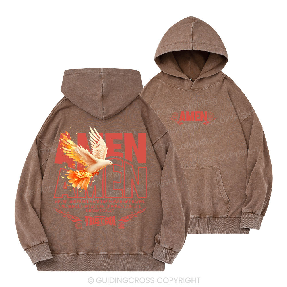 Amen Christian Washed Hoodie 