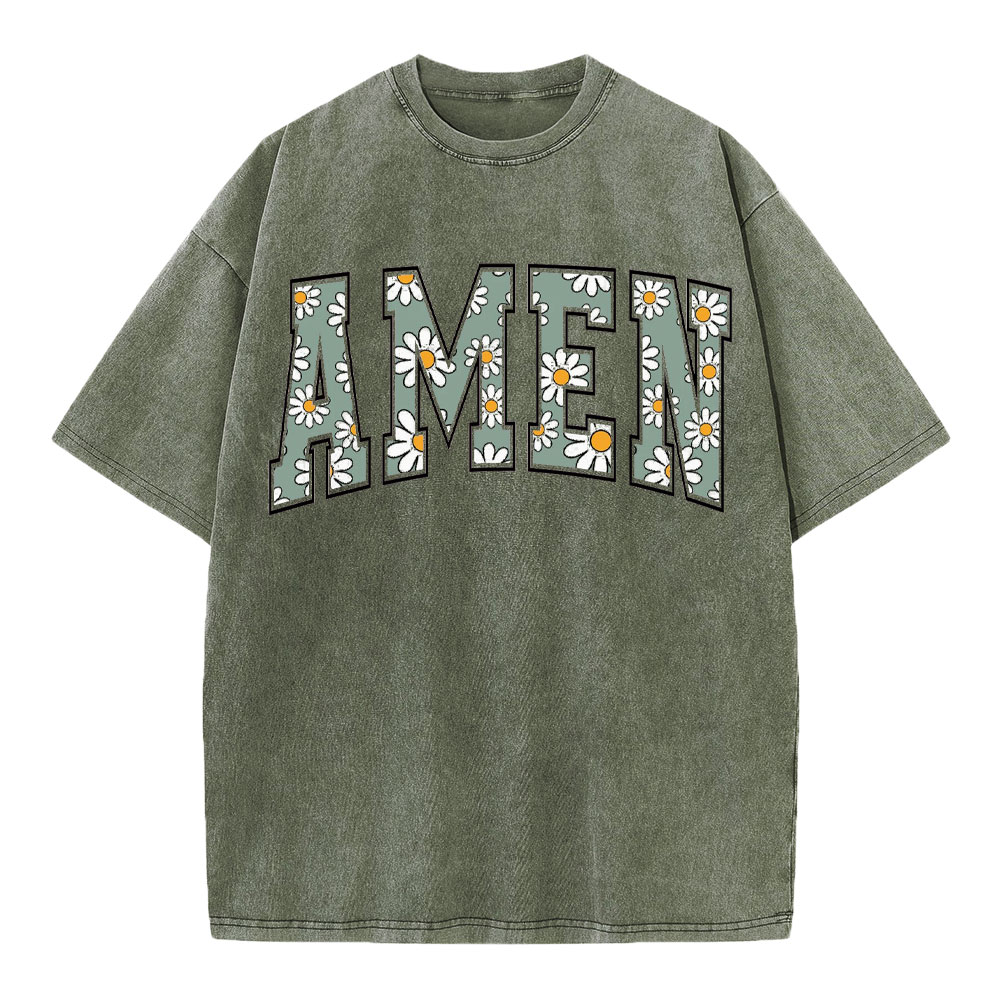 Amen Christian Washed T-Shirt