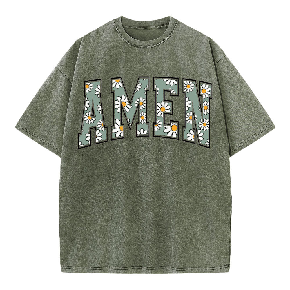 Amen Christian Washed T-Shirt