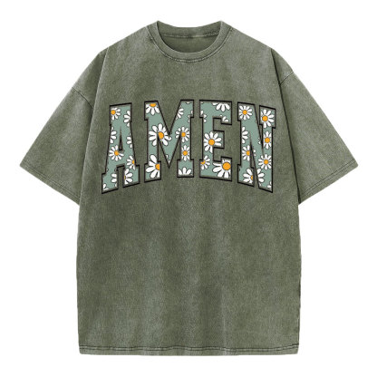 Amen Christian Washed T-Shirt