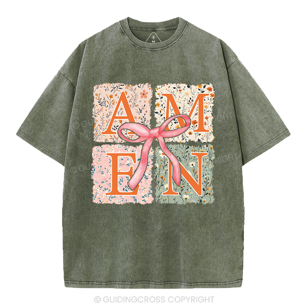 Amen Christian Washed T-Shirt