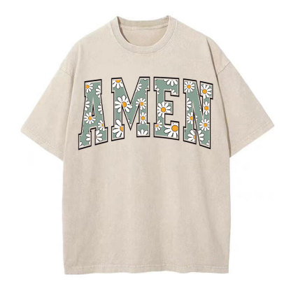 Amen Christian Washed T-Shirt