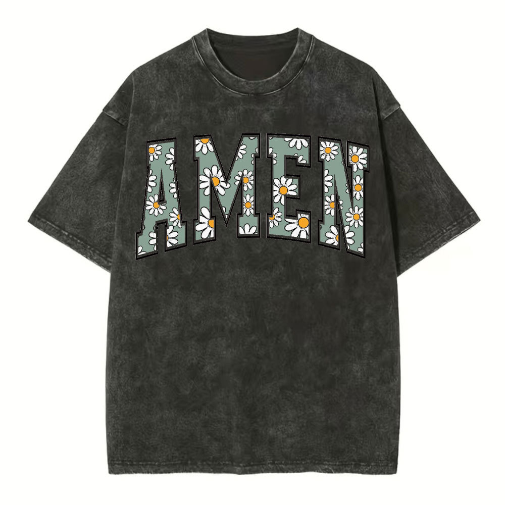 Amen Christian Washed T-Shirt