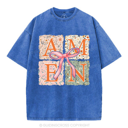 Amen Christian Washed T-Shirt