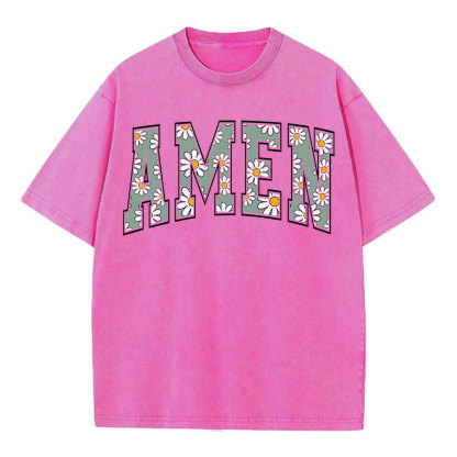 Amen Christian Washed T-Shirt