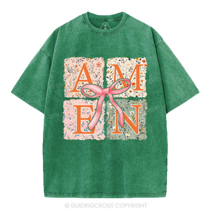Amen Christian Washed T-Shirt