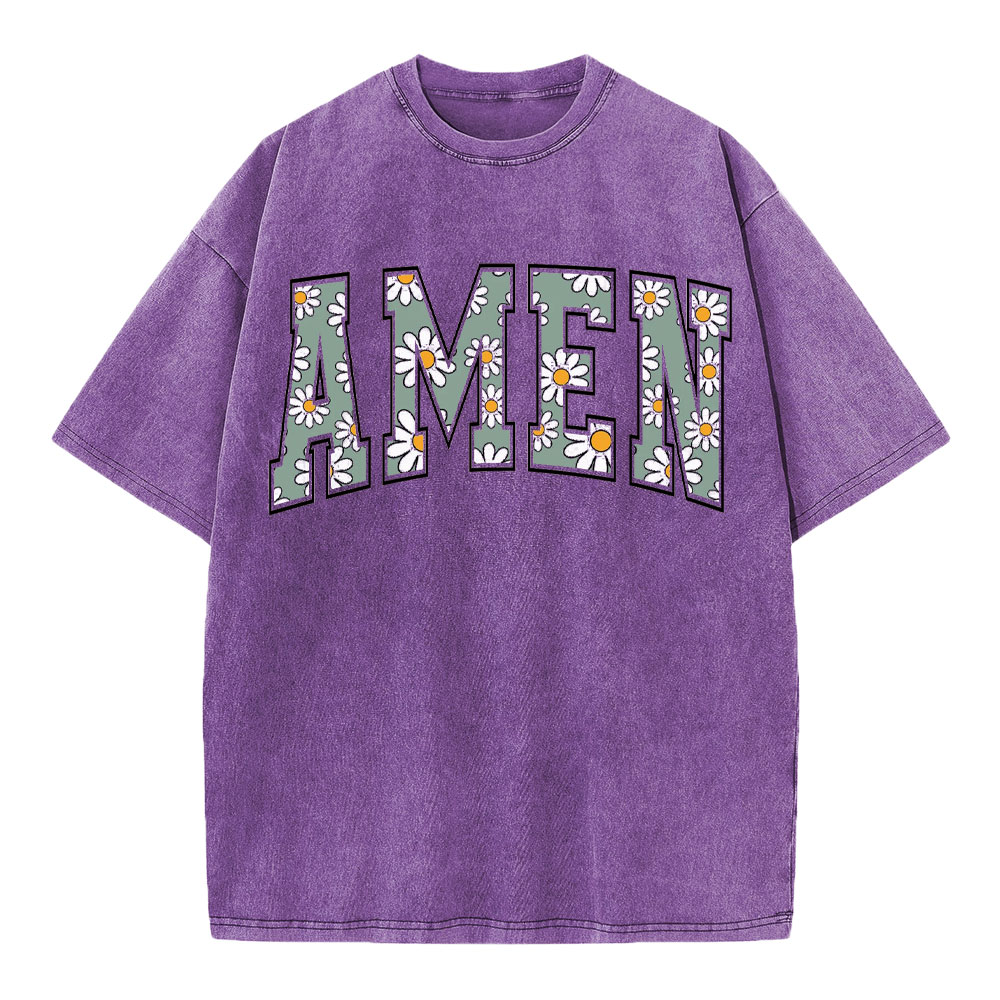 Amen Christian Washed T-Shirt