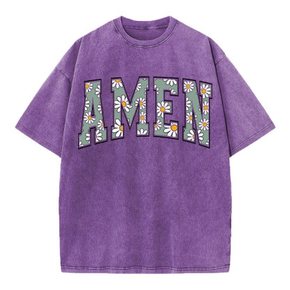 Amen Christian Washed T-Shirt