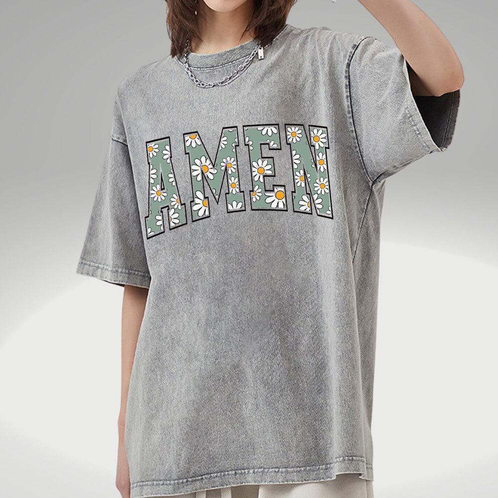 Amen Christian Washed T-Shirt