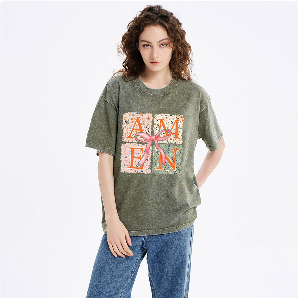 Amen Christian Washed T-Shirt