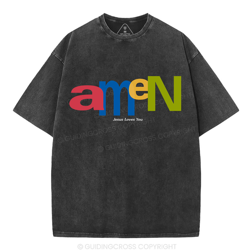 Amen Christian Washed T-Shirt