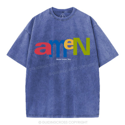 Amen Christian Washed T-Shirt