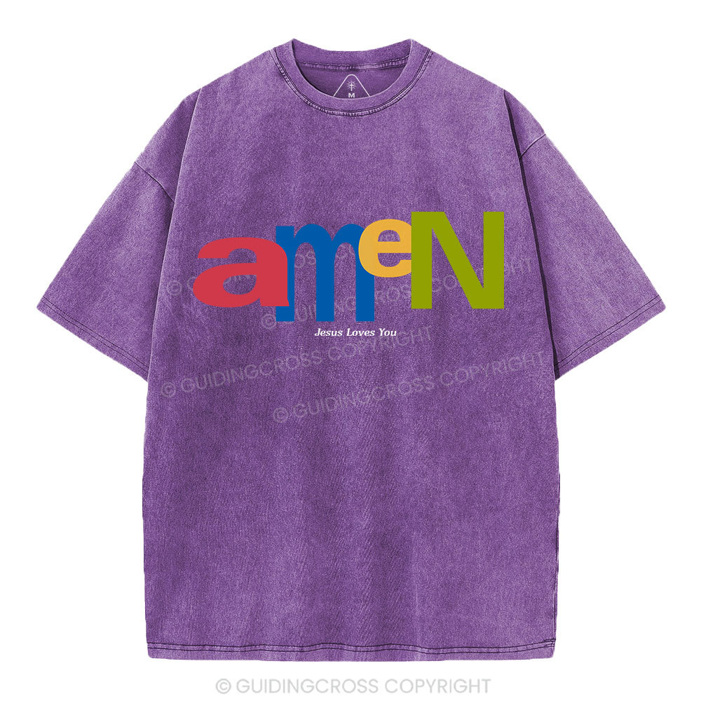 Amen Christian Washed T-Shirt