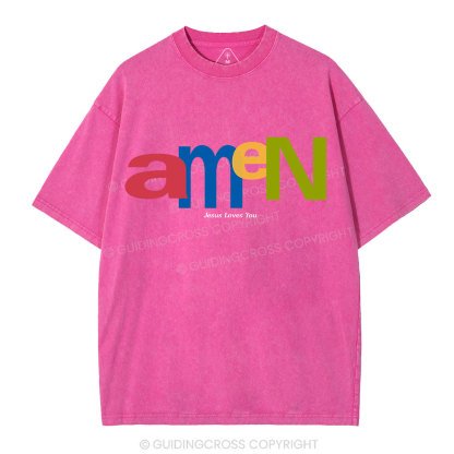 Amen Christian Washed T-Shirt