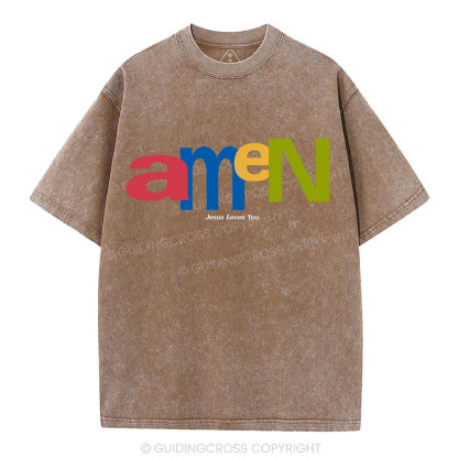 Amen Christian Washed T-Shirt