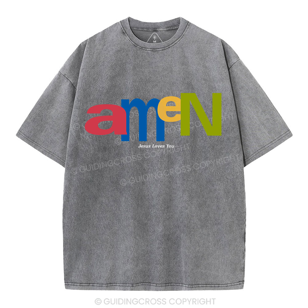 Amen Christian Washed T-Shirt