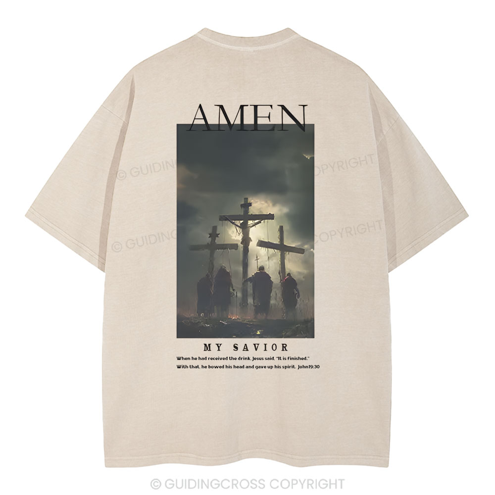 Amen Christian Washed T-Shirt