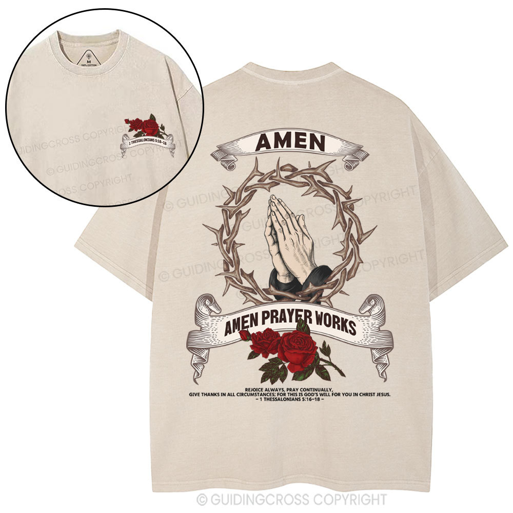 Amen Christian Washed T-Shirt