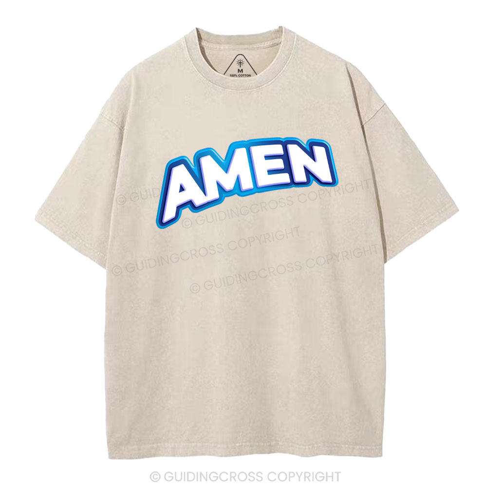 Amen Christian Washed T-Shirt