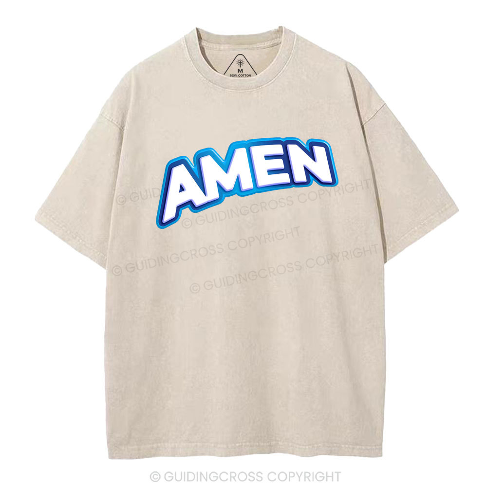 Amen Christian Washed T-Shirt