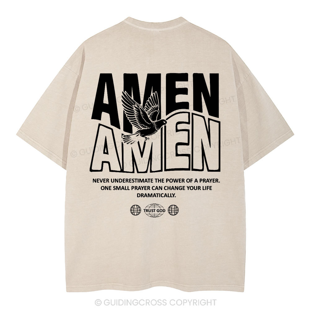Amen Christian Washed T-Shirt