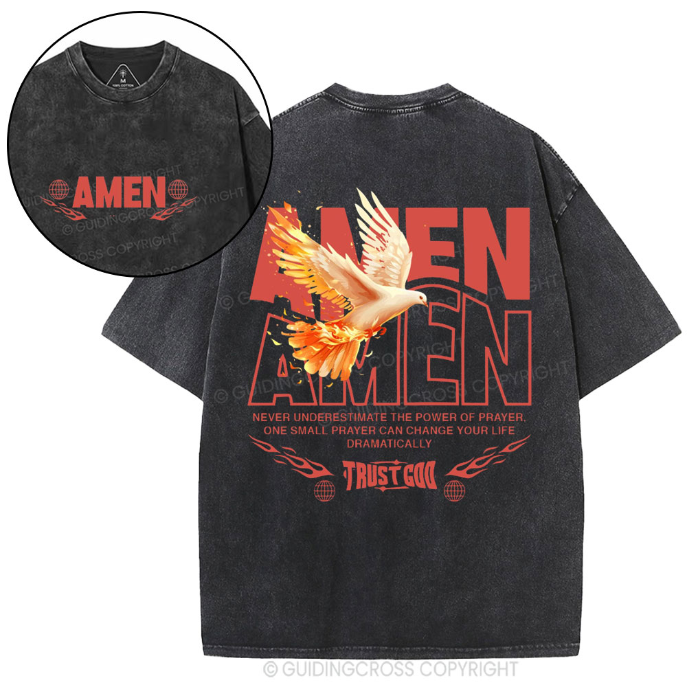 Amen Christian Washed T-Shirt