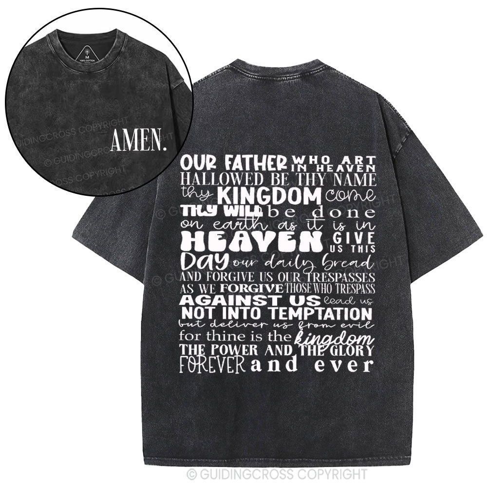 Amen Christian Washed T-Shirt