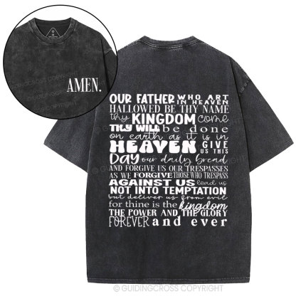 Amen Christian Washed T-Shirt