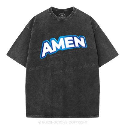 Amen Christian Washed T-Shirt