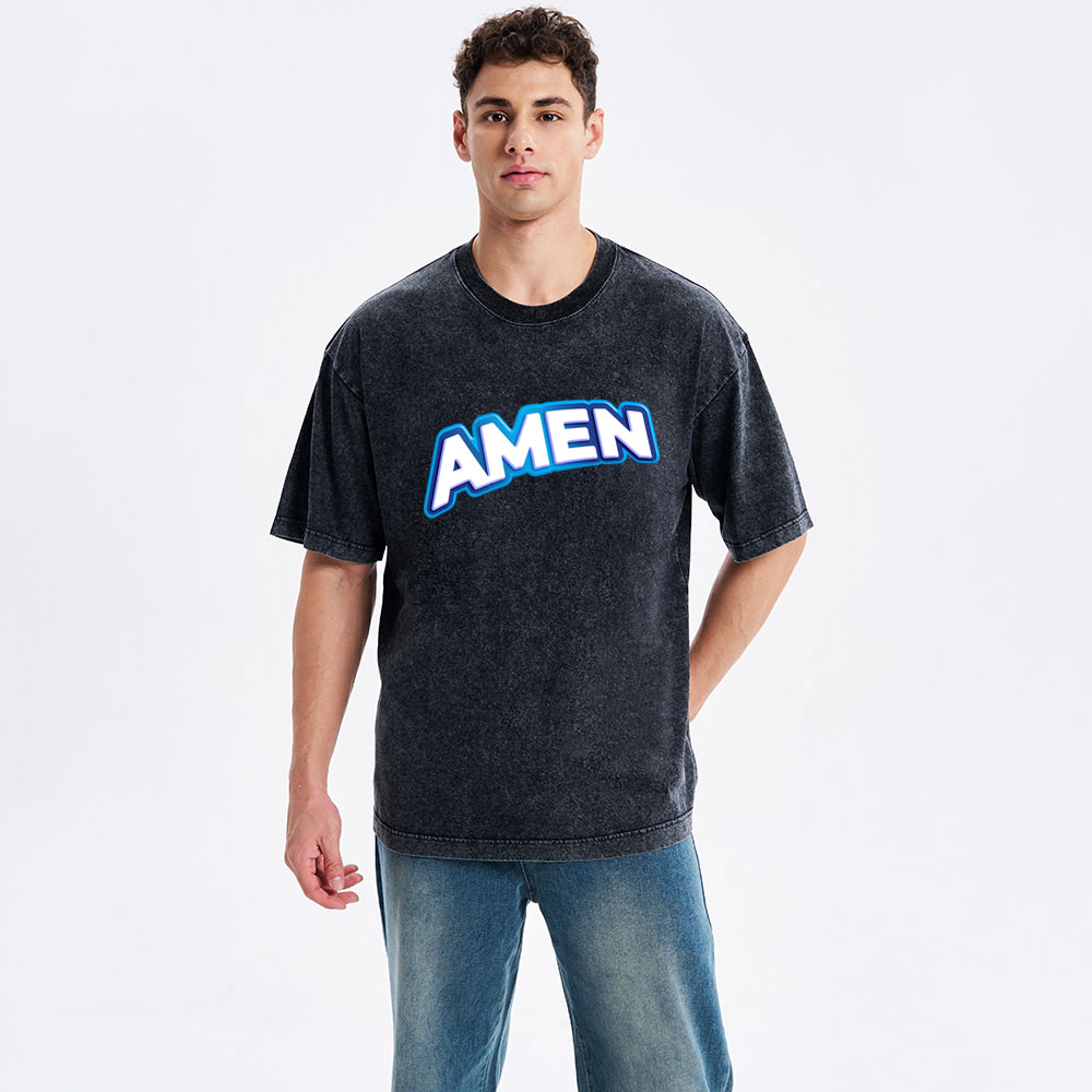 Amen Christian Washed T-Shirt