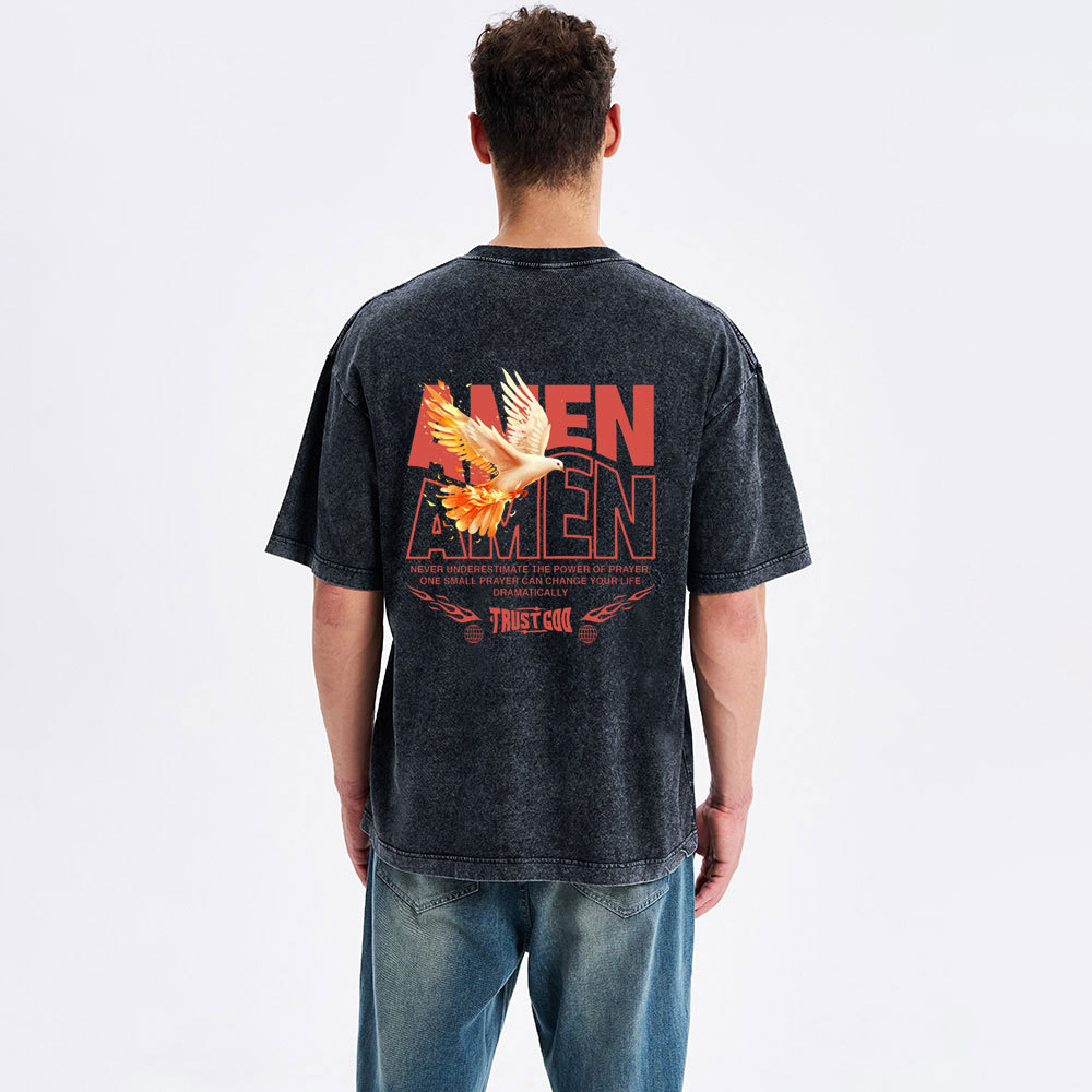 Amen Christian Washed T-Shirt