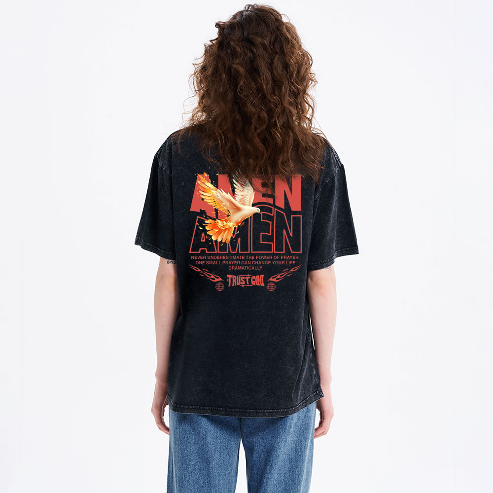 Amen Christian Washed T-Shirt