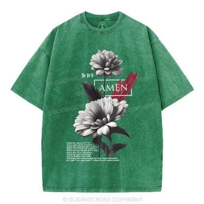 Amen Christian Washed T-Shirt